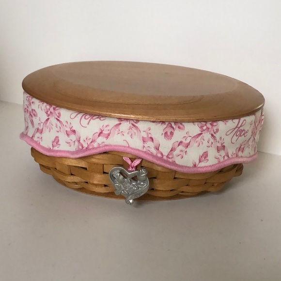 Longaberger Accessories - Longaberger 2003 Horizon of Hope oval basket